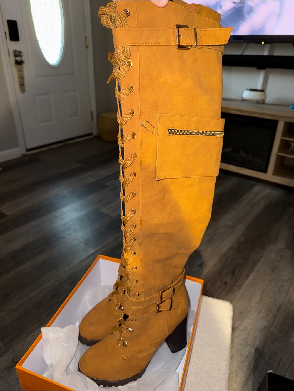 Women’s tall lace up boot size 9